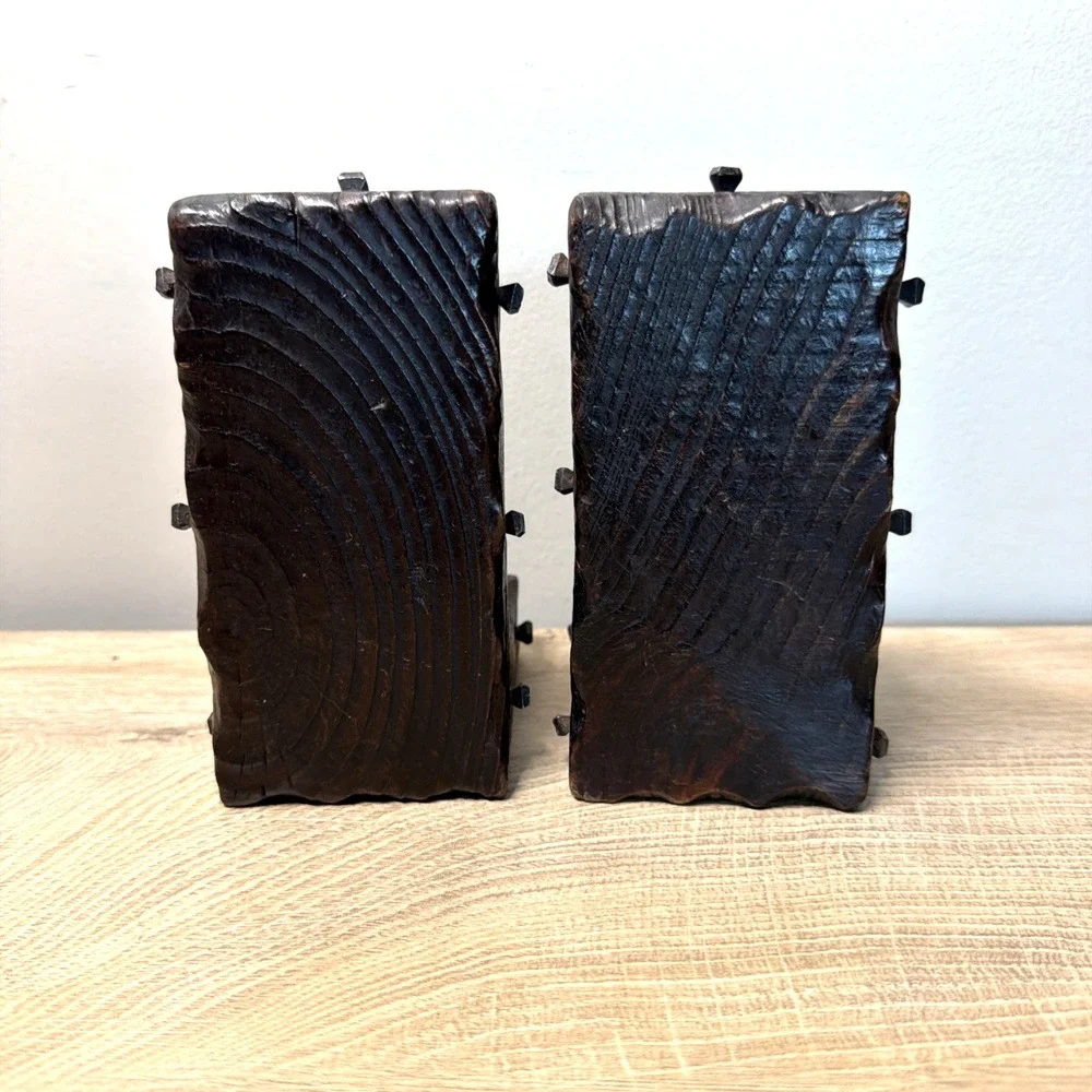 Western Horseshoe Bookends Pair Rustic Cowboy Ranch Equestrian Lodge Home Decor